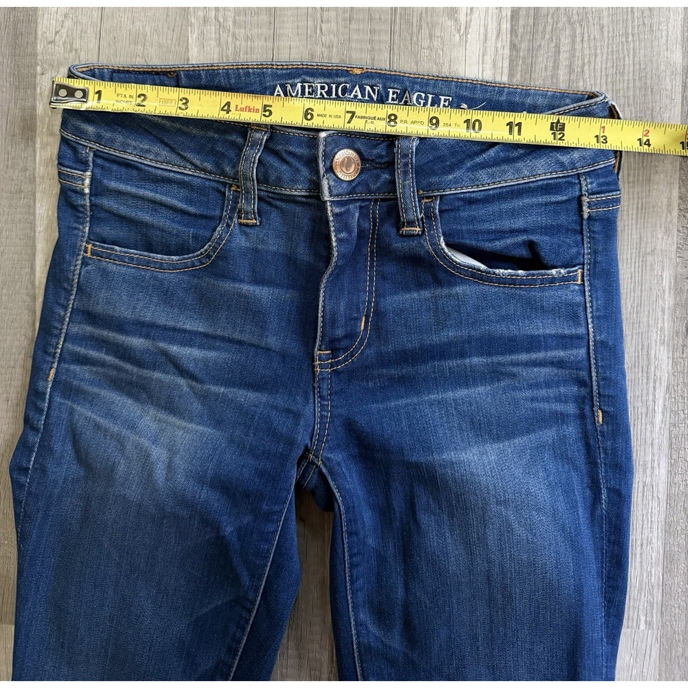 American Eagle Outfitters Womens Blue  Skinny & Jegging Jeans Size 2 Lot Of 2 - Picture 5 of 16
